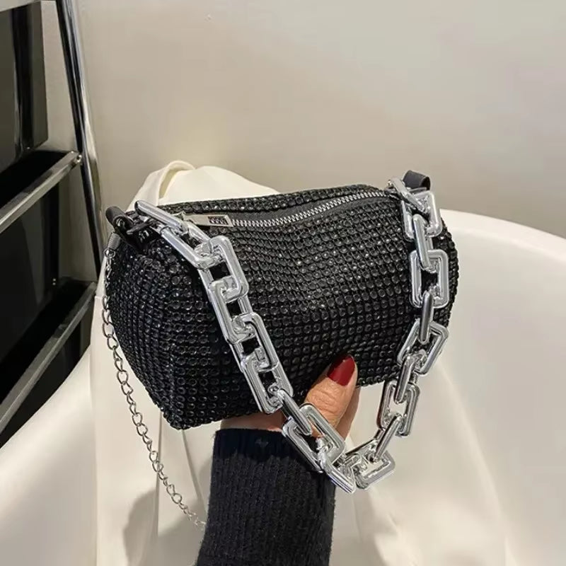 Rhinestone Chain Bag