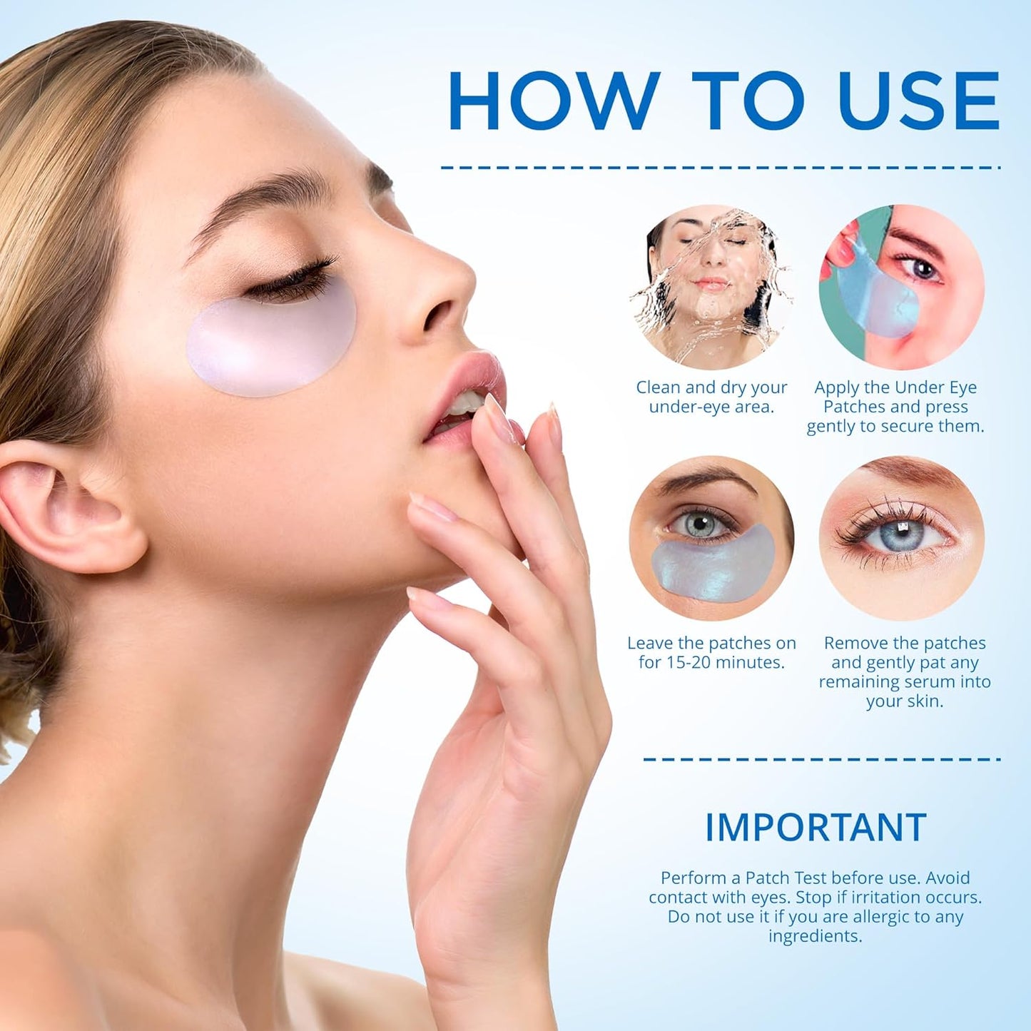 Retinol and Collagen Under Eye Gel Strips