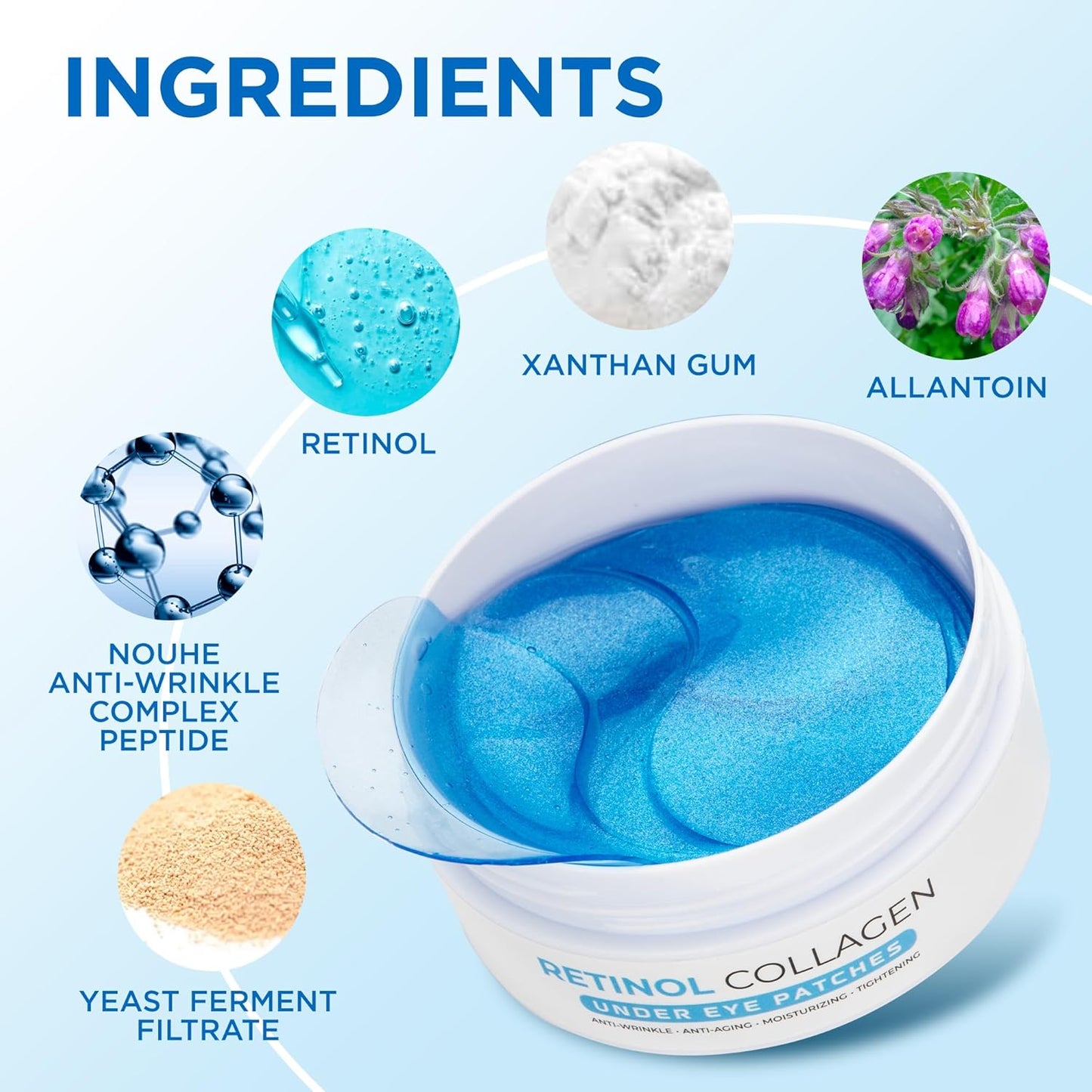 Retinol and Collagen Under Eye Gel Strips