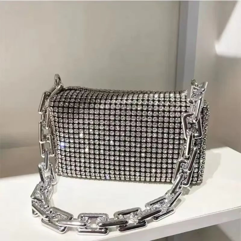Rhinestone Chain Bag