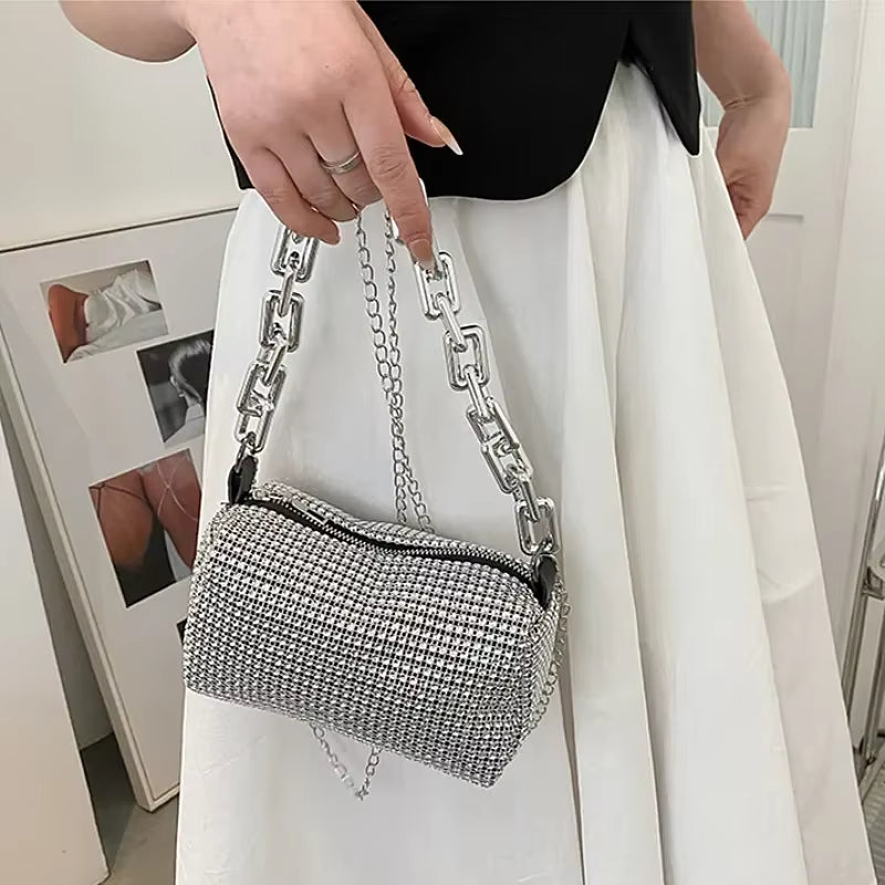 Rhinestone Chain Bag