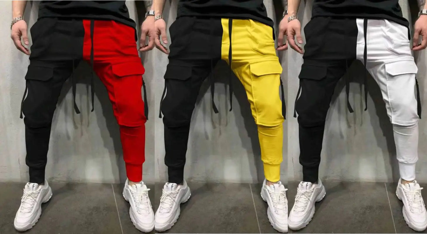 Color Block Tapered Joggers