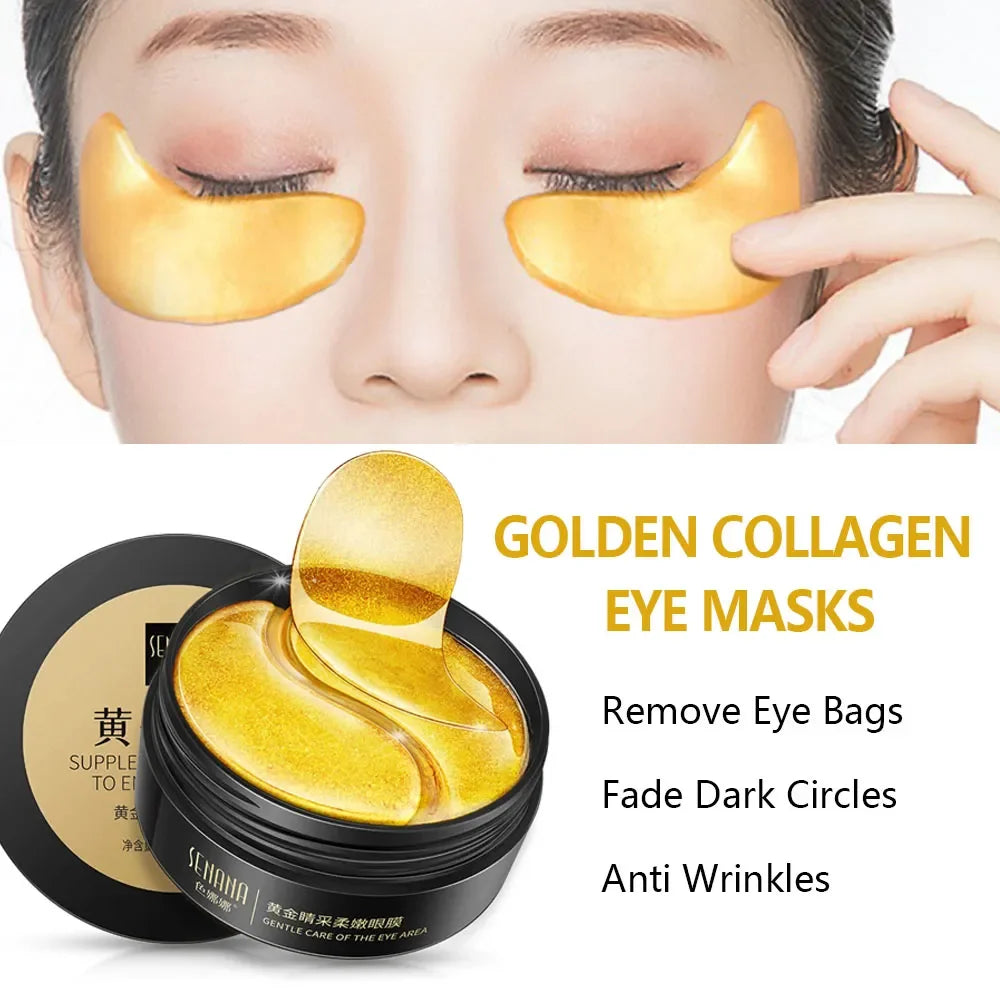 Seaweed and Golden Eye Masks
