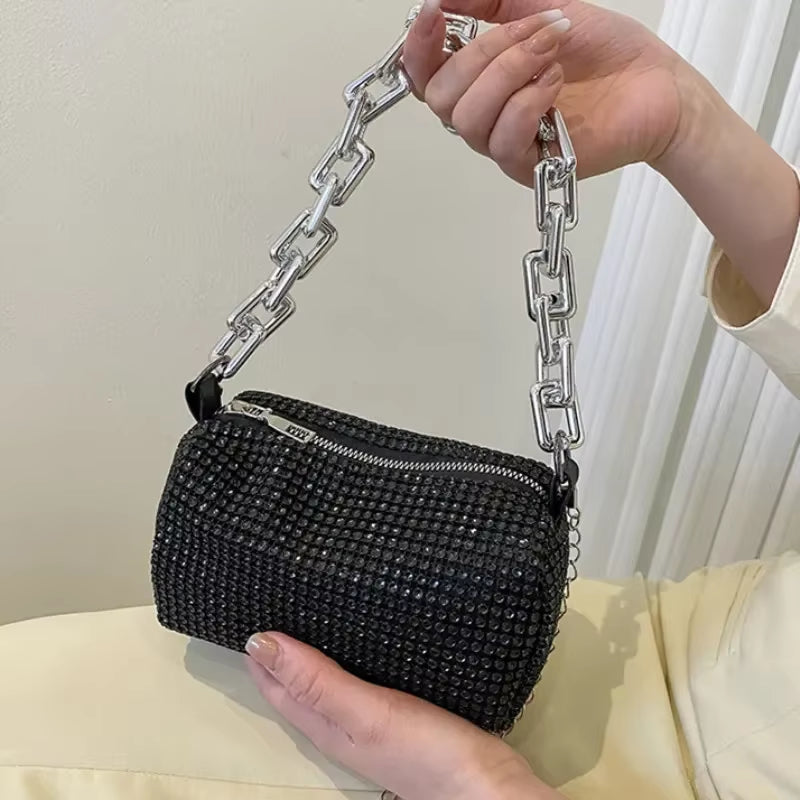 Rhinestone Chain Bag