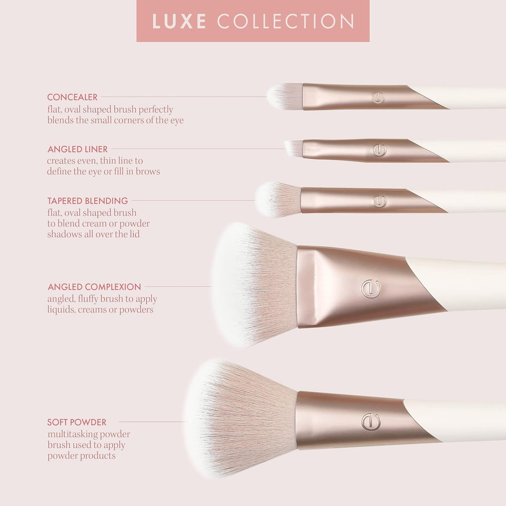Luxe Professional Makeup & Foundation Brush Set (5 pcs)