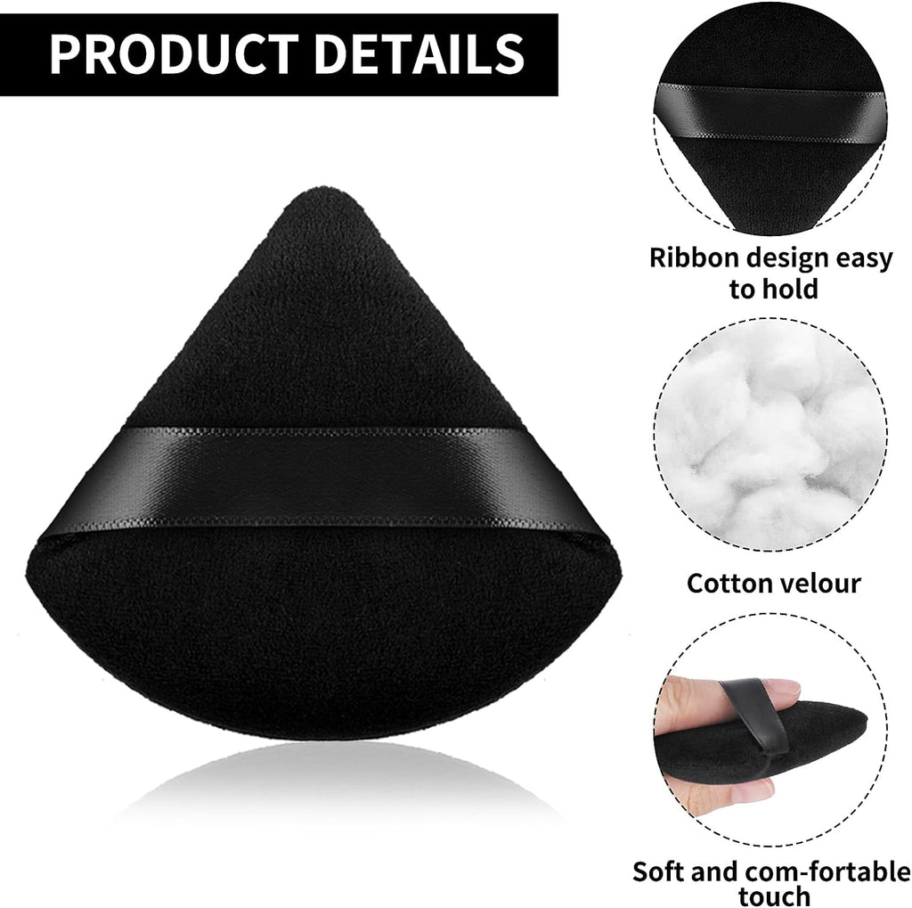 Triangle Cosmetic Powder Puffs (2 pcs)