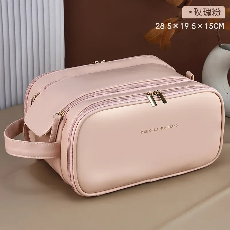 Double Zipper Cosmetic Bag