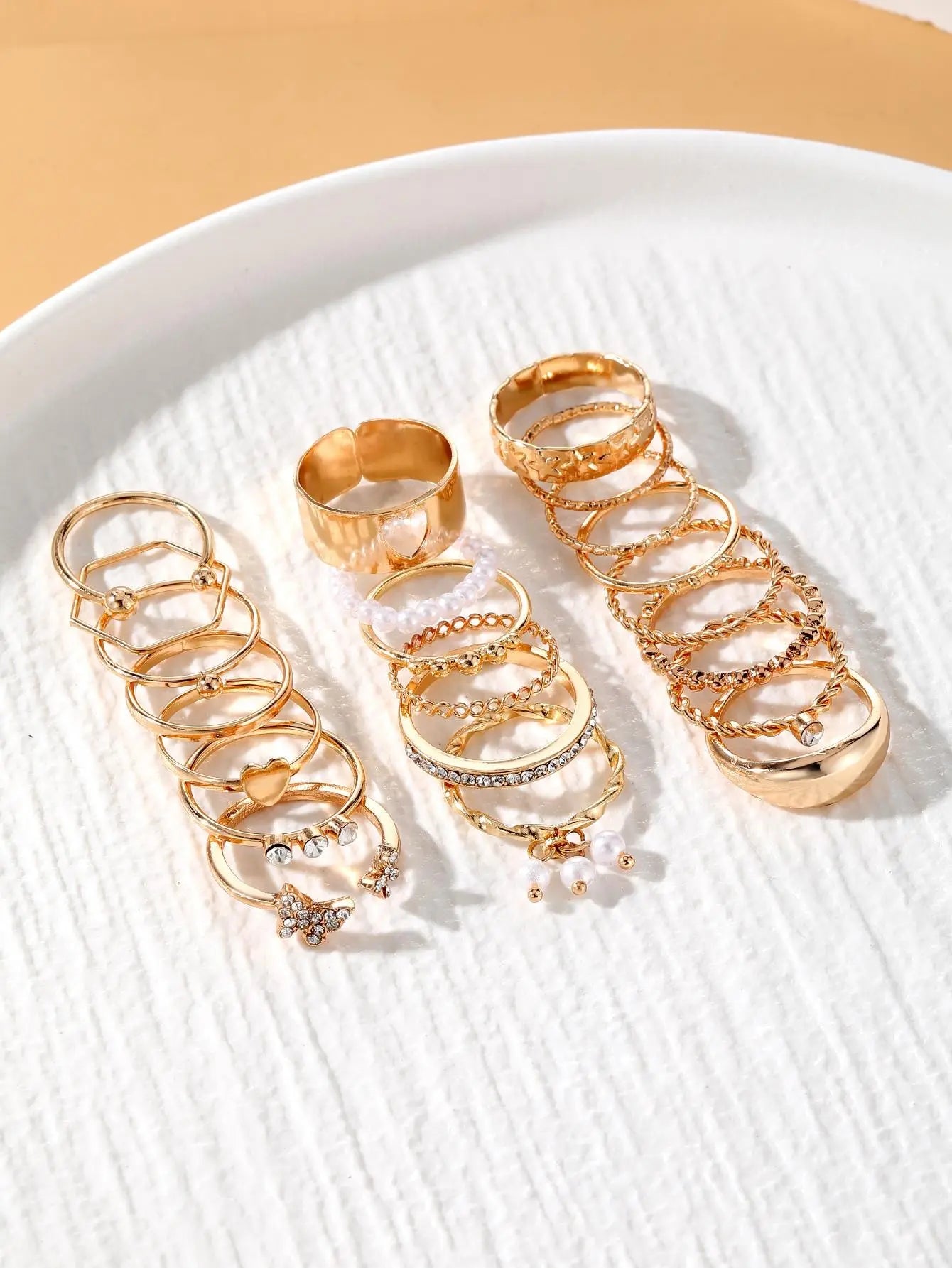 23Pcs Rings Set for Women 