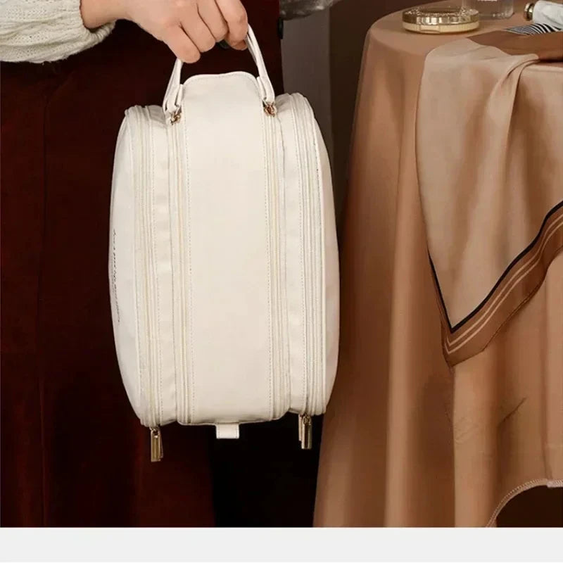 Double Zipper Cosmetic Bag